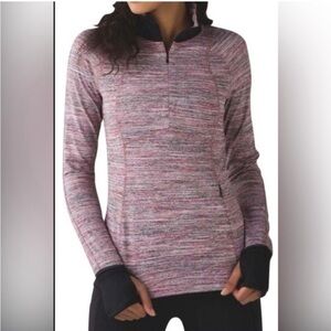 Lululemon Runderful Long Sleeve Pullover Zip Running Top Jacket 8